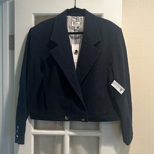 NWT Joie Women's Navy Cropped Jacket XL